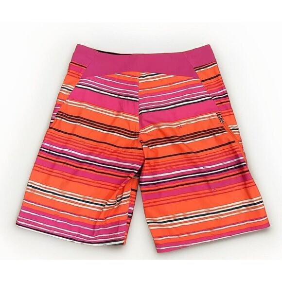 Under Armour Men's Size 32 Pink Multi Striped Board Surf Swim Shorts Loose NWT's - Picture 2 of 11